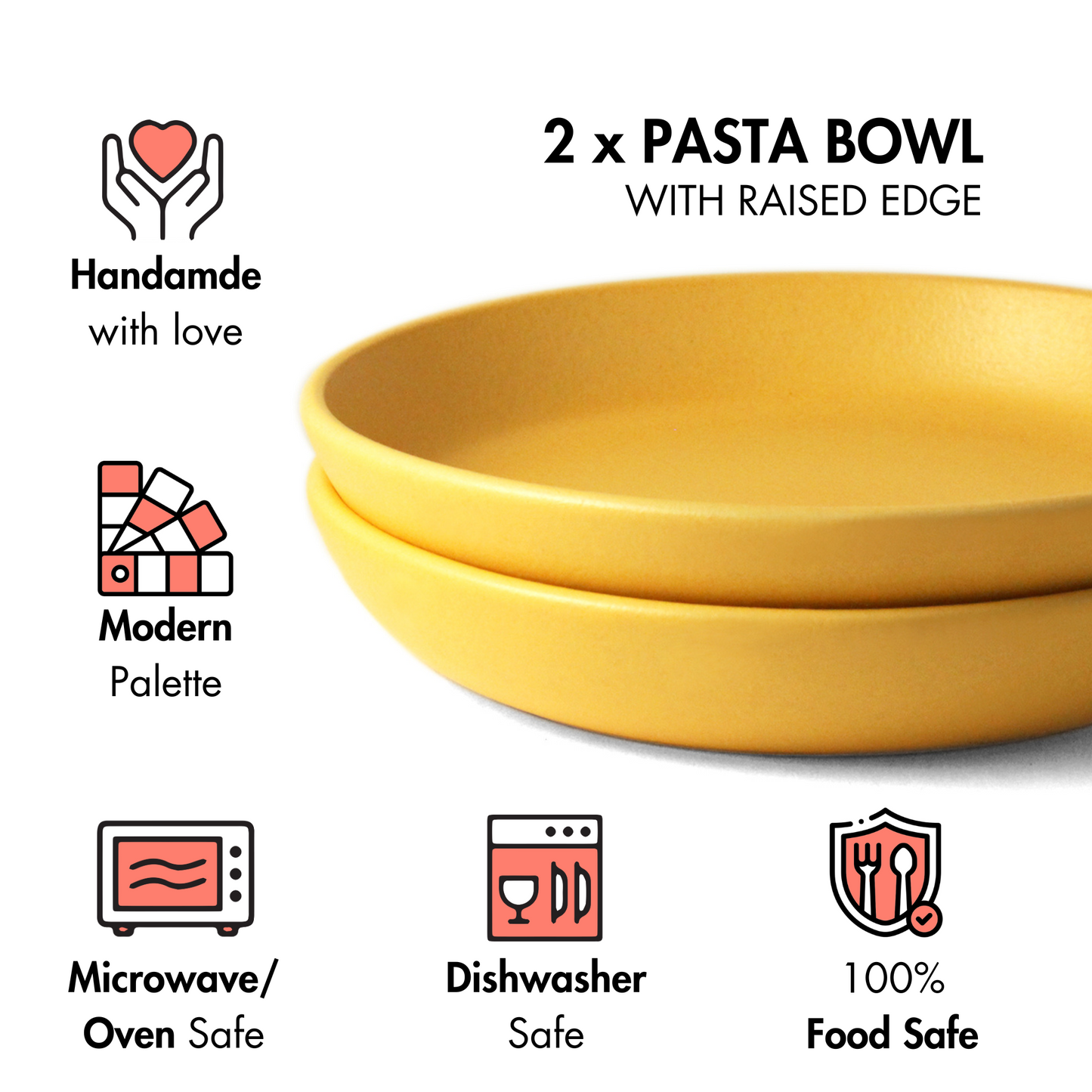 Aamras Pasta Bowl - Set of 2