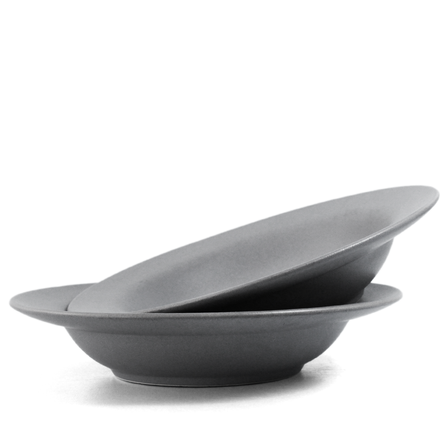 Pebble Grey Classic Pasta Plate - Set of 2