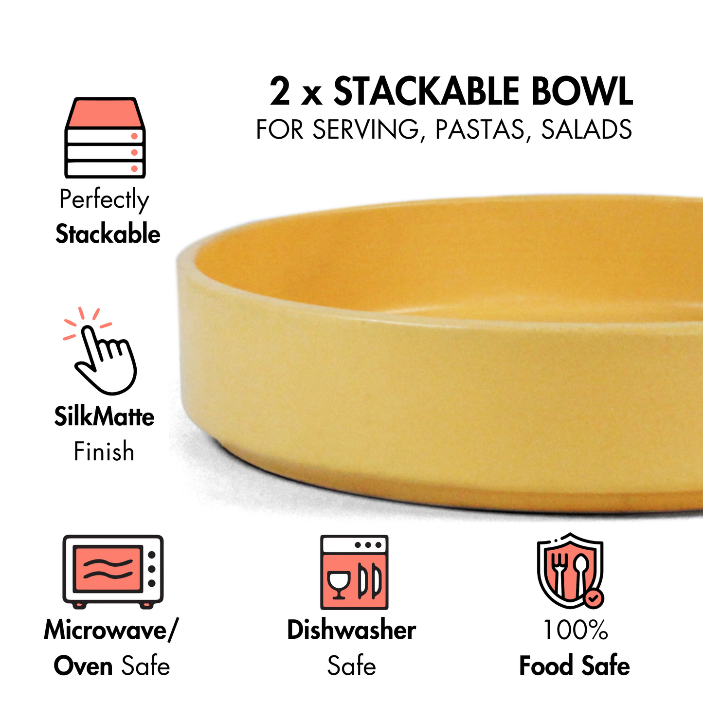 Aamras Stackable Serving Bowl - Set of 2