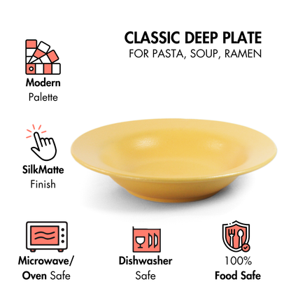 Aamras Classic Pasta Plate - Set of 2