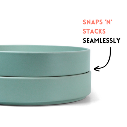 Almost Blue Stackable Serving Bowl - Set of 2