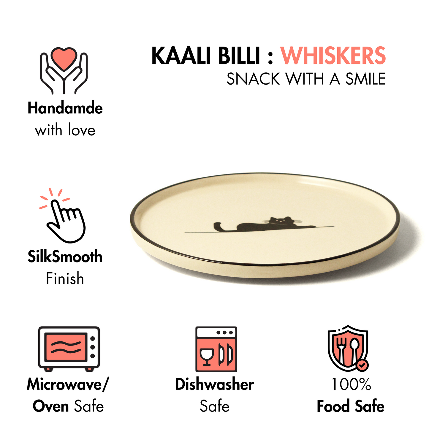 Kaali Billi Snack Plate - "Whiskers"