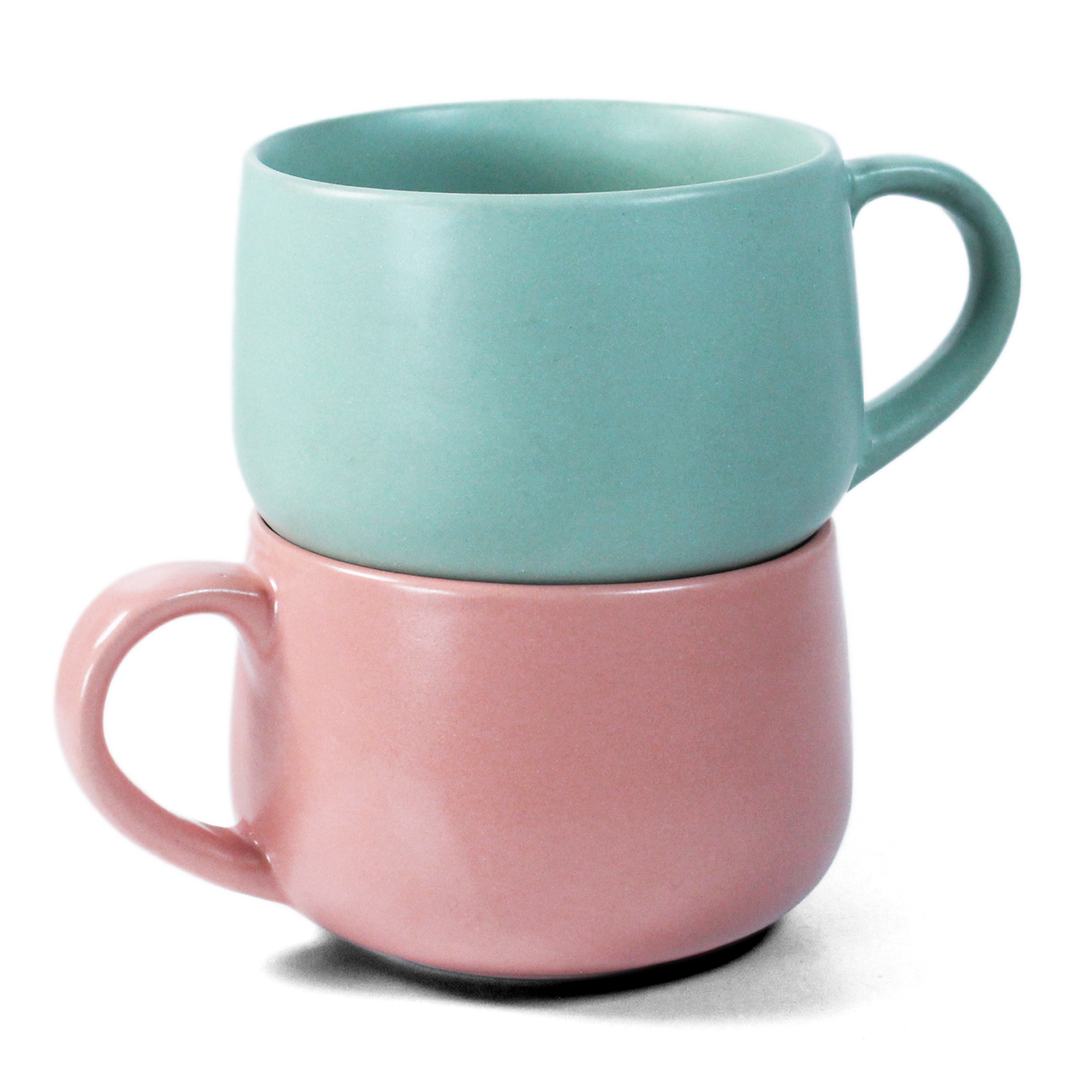 Flamingo + Almost Blue Mug - Set of 2