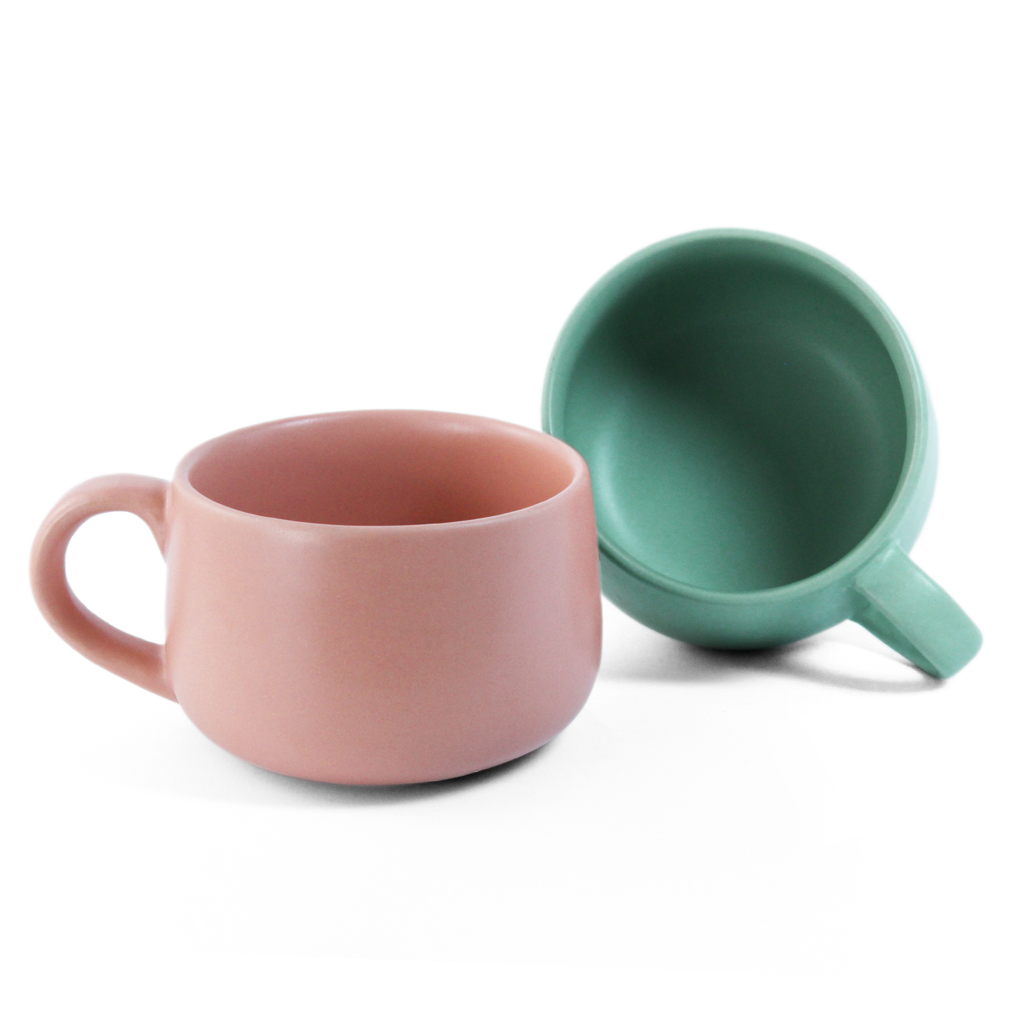 Flamingo + Almost Blue Mug - Set of 2