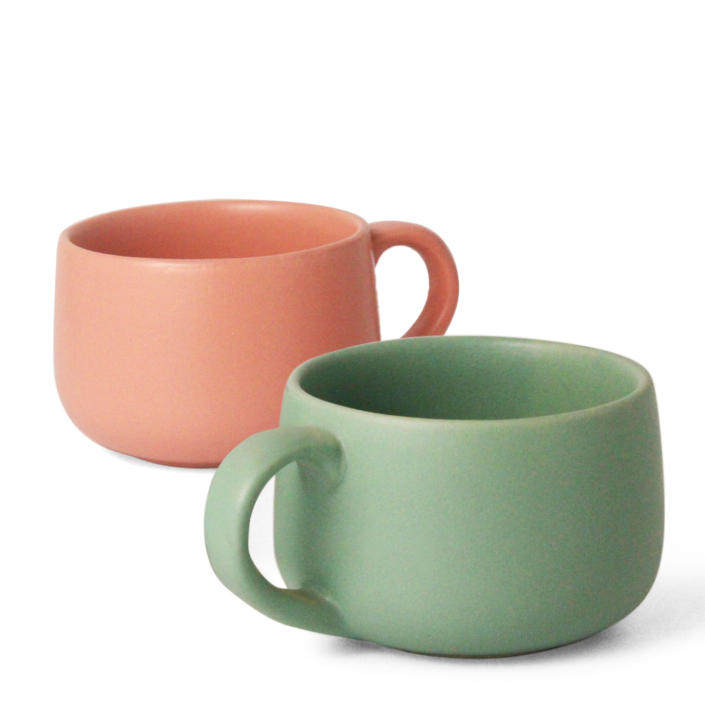 Flamingo + Almost Blue Mug - Set of 2