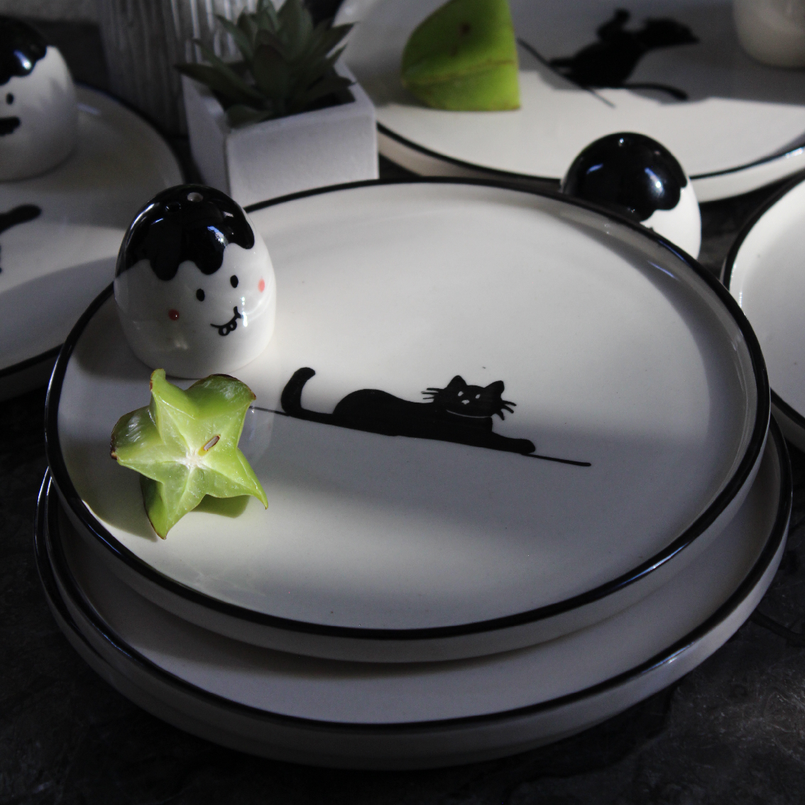 Kaali Billi Snack Plate - "Whiskers"