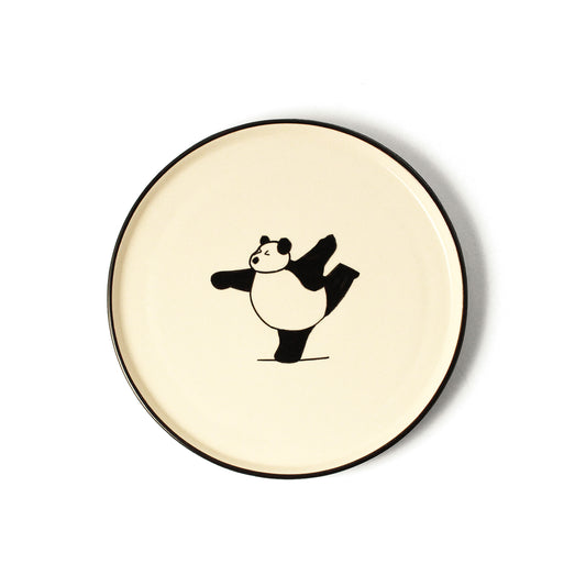 Panda Yoga Snack Plate - "BowTiful"