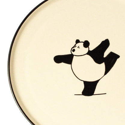 Panda Yoga Snack Plate - "BowTiful"