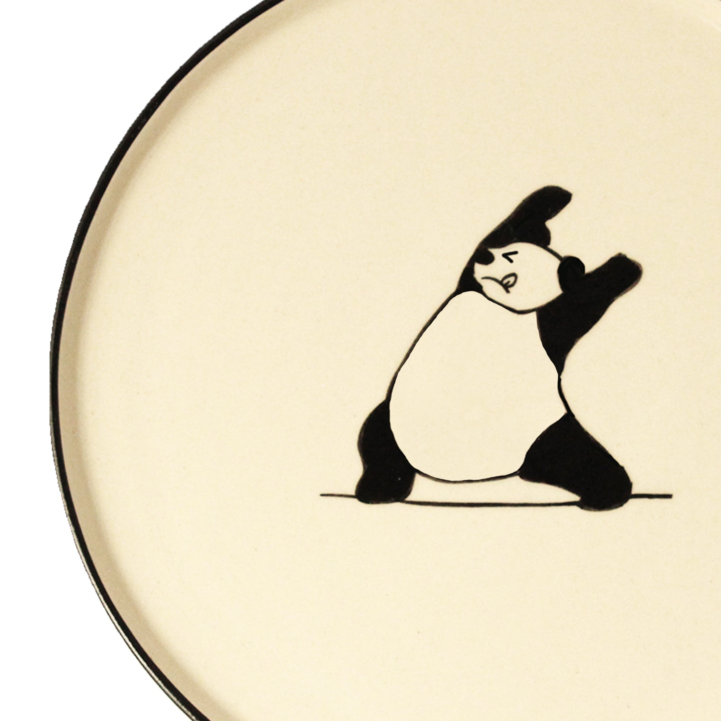 Panda Yoga Snack Plate - Set of 4