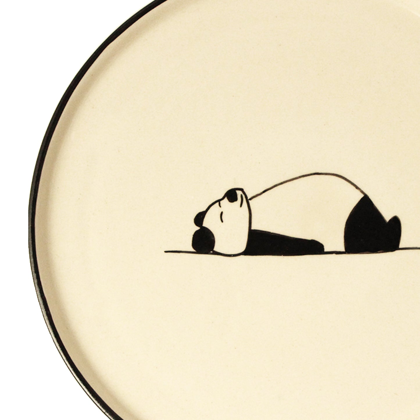 Panda Yoga Snack Plate - "You Snooze But Do You Lose"